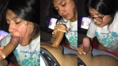 Mumbai specs wali beauty ne Indian deep blowjob diya