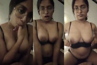 Heavy chested local bare Tamil beauty slut mode