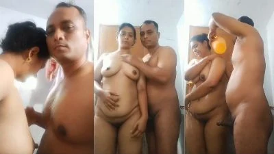 Indian couple ne nange hoke nahaate hue ek doosre se chipak ke mood banaya
